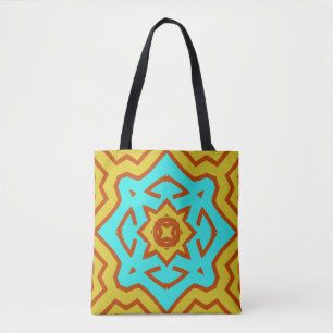 Tote Bag, ein nahtlos elegantes, vielfarbiges Desi Tasche