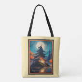 TOTE BAG - Eine Tasche zweier Pagoden (Rückseite)