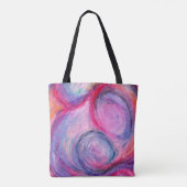 Tote Bag Einkaufstasche Abstract Art Design Tasche (Rückseite)