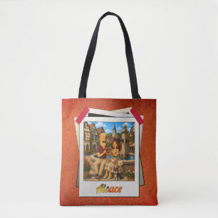 Tote Bag Elsass Kek und Ina - Geschenk mit Korkeff Tasche