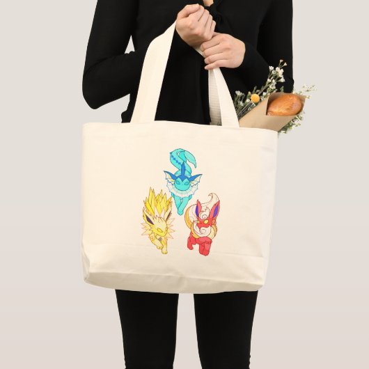 Tote Bag Evoli Pokemon Jumbo Stoffbeutel (Vorderseite (Produkt))