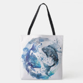 Tote Bag Fische Tasche (Vorderseite)