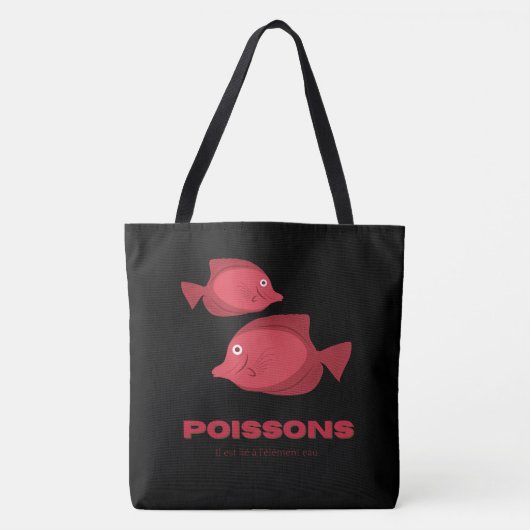 Tote Bag Fische Tasche (Vorderseite)