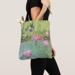 Tote Bag Flamingos Tasche