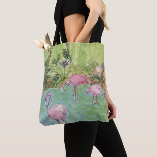 Tote Bag Flamingos Tasche (Von Nahem)