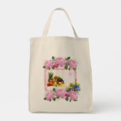 Tote Bag Floral Fruit Tragetasche (Rückseite)