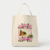 Tote Bag Floral Fruit Tragetasche (Vorne)
