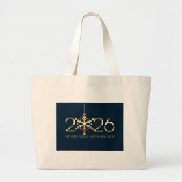 Tote Bag-Frohes Neues Jahr 2026 Jumbo Stoffbeutel