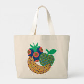Tote Bag Früchte Jumbo Stoffbeutel (Rückseite)