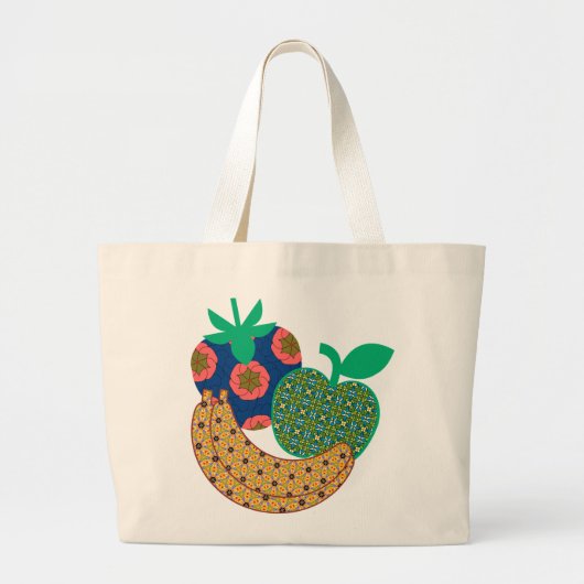 Tote Bag Früchte Jumbo Stoffbeutel (Vorne)