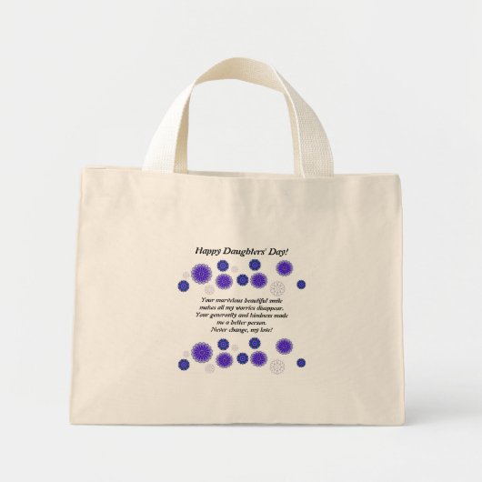 TOTE BAG FÜR DEN TOCHTERTAG MINI STOFFBEUTEL (Vorne)