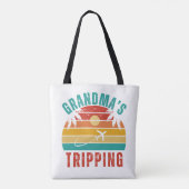 Tote Bag - Grandmas Reise Geschenk Tasche (Rückseite)