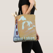 Tote Bag Great Lakes Tragbare Kunst Tasche (Von Nahem)