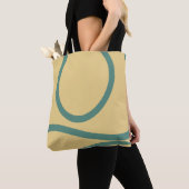 Tote Bag – Green Lines on Yellow Tasche (Von Nahem)