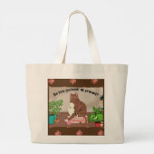 Tote Bag, Grumpy Cat Jumbo Stoffbeutel (Rückseite)