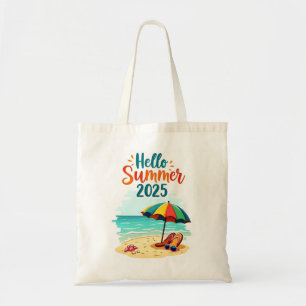 Tote Bag ☀️ Hallo Sommer 2025 Beach Vibes Tragetasche
