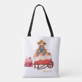Tote Bag, Halloween Geburtstag Vogelscheuche Pumpk Tasche (Rückseite)