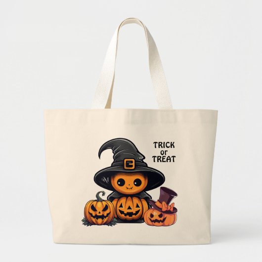 Tote Bag : HALLOWEEN Geschenk Jumbo Stoffbeutel (Vorne)