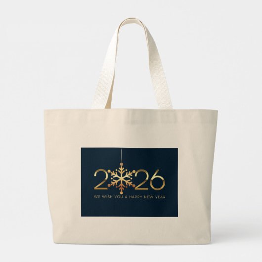 Tote Bag-Happy New Year 2026 Jumbo Stoffbeutel (Rückseite)