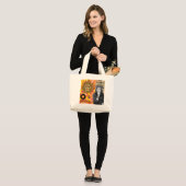 Tote Bag Hippie Jumbo Stoffbeutel (Vorderseite (Model))