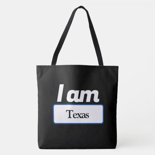 Tote Bag i am Texas Tasche (Vorderseite)