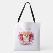Tote Bag I Love you Tasche (Vorderseite)