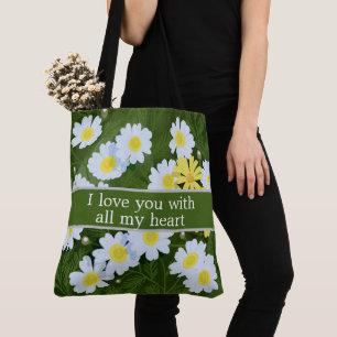Tote Bag I love you with all my heart Tasche
