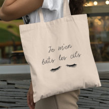 Tote Bag Ich bin gegen die Wimpern