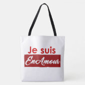 Tote Bag, ich bin in Liebe Tasche (Vorderseite)