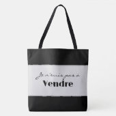 Tote Bag Ich bin nicht zu verkaufen Tasche (Vorderseite)