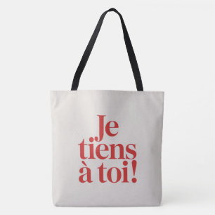 Tote Bag Ich halte zu dir ! Tasche