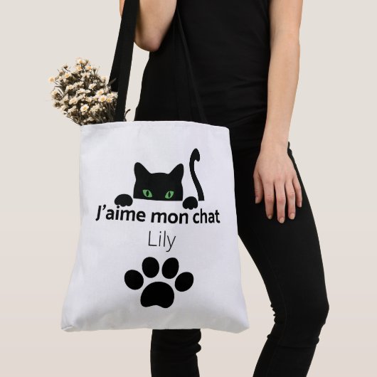 Tote Bag Ich liebe meine Katze Lily Tasche (Von Nahem)
