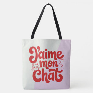 Tote Bag Ich liebe meine Katze Tasche