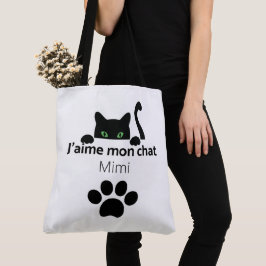 Tote Bag Ich liebe meine Mimi-Katze Tasche