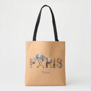 Tote Bag Ich liebe Paris mit städtischem Hintergru Tasche