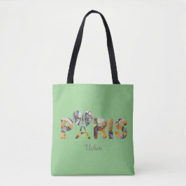 Tote Bag Ich liebe Paris mit städtischem Hintergru Tasche