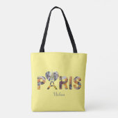 Tote Bag Ich liebe Paris mit städtischem Hintergru Tasche (Rückseite)