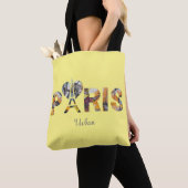 Tote Bag Ich liebe Paris mit städtischem Hintergru Tasche (Von Nahem)