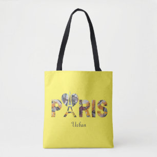 Tote Bag Ich liebe Paris mit städtischem Hintergru Tasche