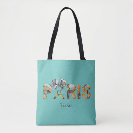 Tote Bag Ich liebe Paris mit städtischem Hintergru Tasche