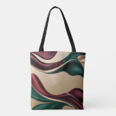 Tote bag in stylish abstract graphic tasche (Rückseite)