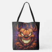 Tote Bag Invasion des Furious Pumpkins Tasche (Rückseite)