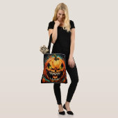 Tote Bag Invasion des Furious Pumpkins Tasche (Am Model)