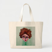 Tote Bag - Jumbo (Whimsical Woman - 01) Stoffbeutel (Vorne)
