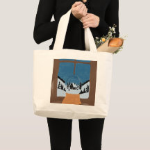 Tote Bag Jumbo Winter Schneekugel