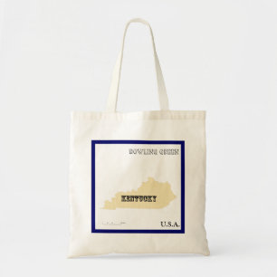 Tote Bag - Karte des Bundesstaates Kentucky mit St Tragetasche