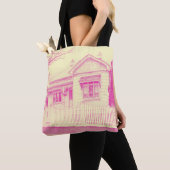 Tote Bag - "Kensington House" (Pink/Cream) Tasche (Von Nahem)