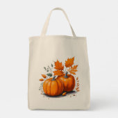 Tote Bag Kürbis Tragetasche (Rückseite)