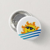 Tote Bag Lächeln Sonne Button (Vorne & Hinten)