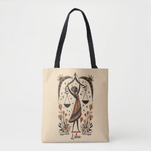 Tote Bag Libra Celestial Zodiac Art Tasche